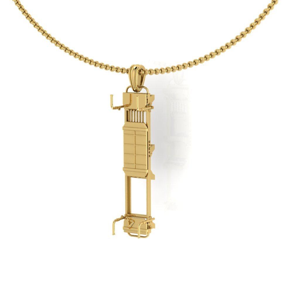 Rose Gold Pilates Machine Pendant