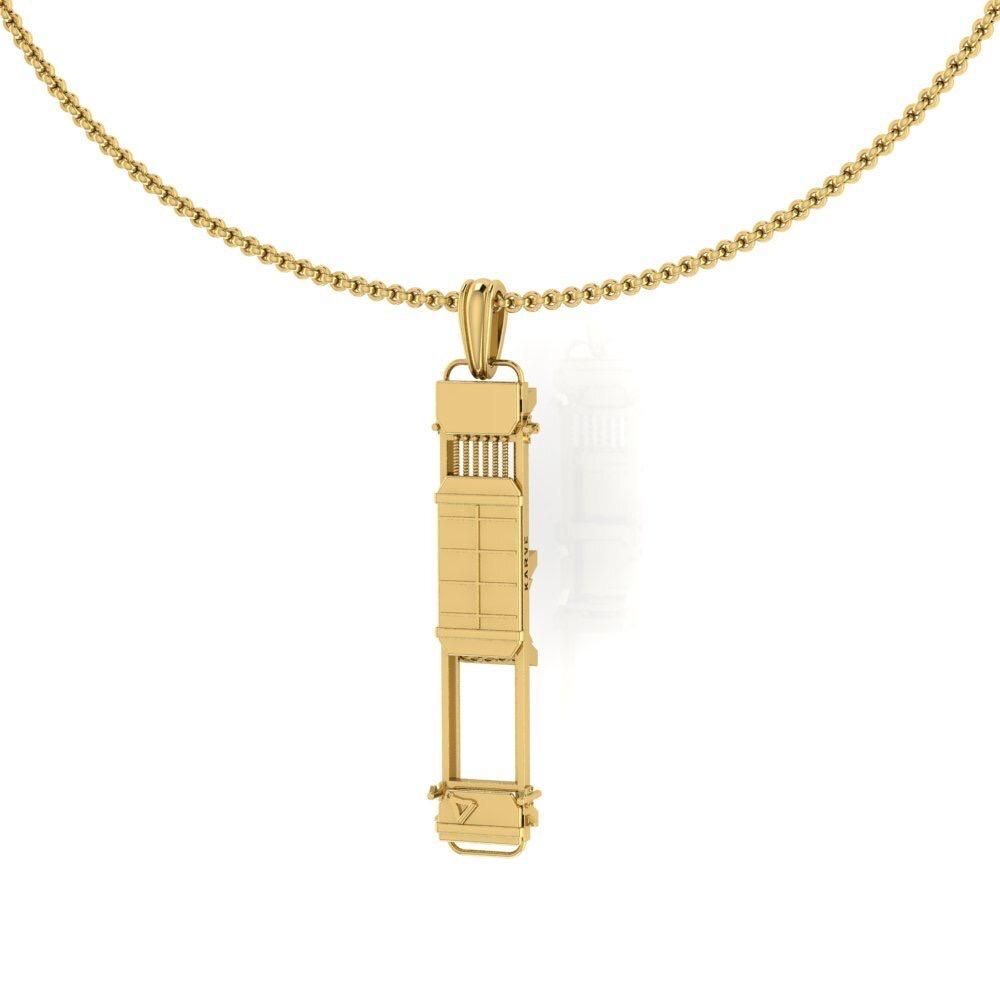 Rose Gold Pilates Machine Pendant